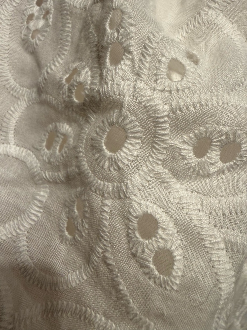 Just Me White Eyelet Midi Dress with Belt nwt size small - Picture 6 of 10